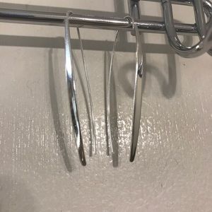 Silver Stick Earrings